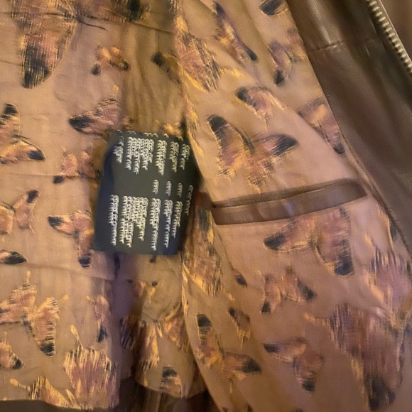 Andrew Marc Brown Leather Jacket with Detachable Fox Fur Collar, Women’s XS - Picture 8 of 11